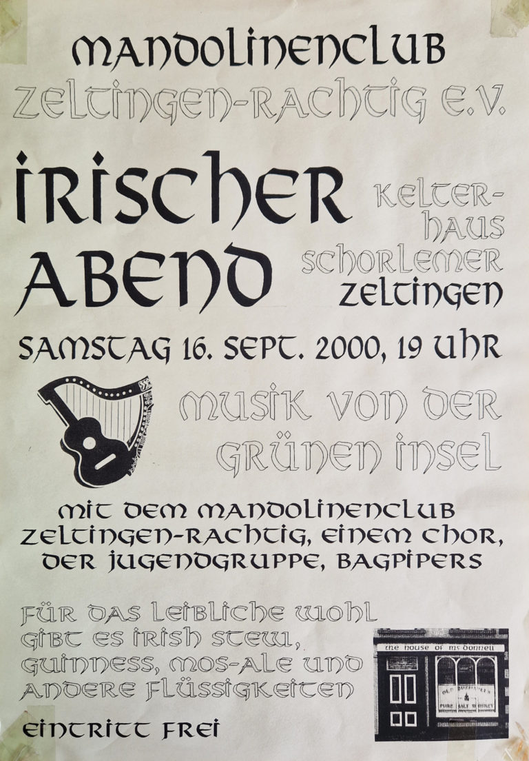 Plakat 2000 – Irischer Abend