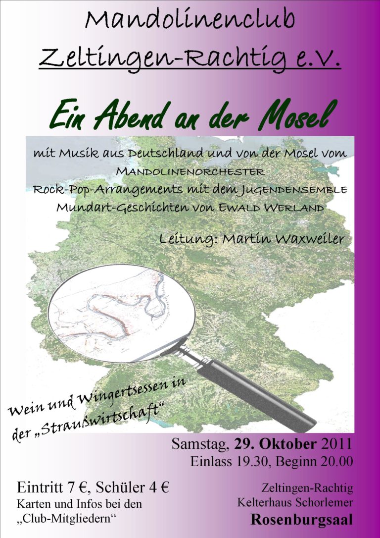 Plakat 2011 – Ein Abend an der Mosel