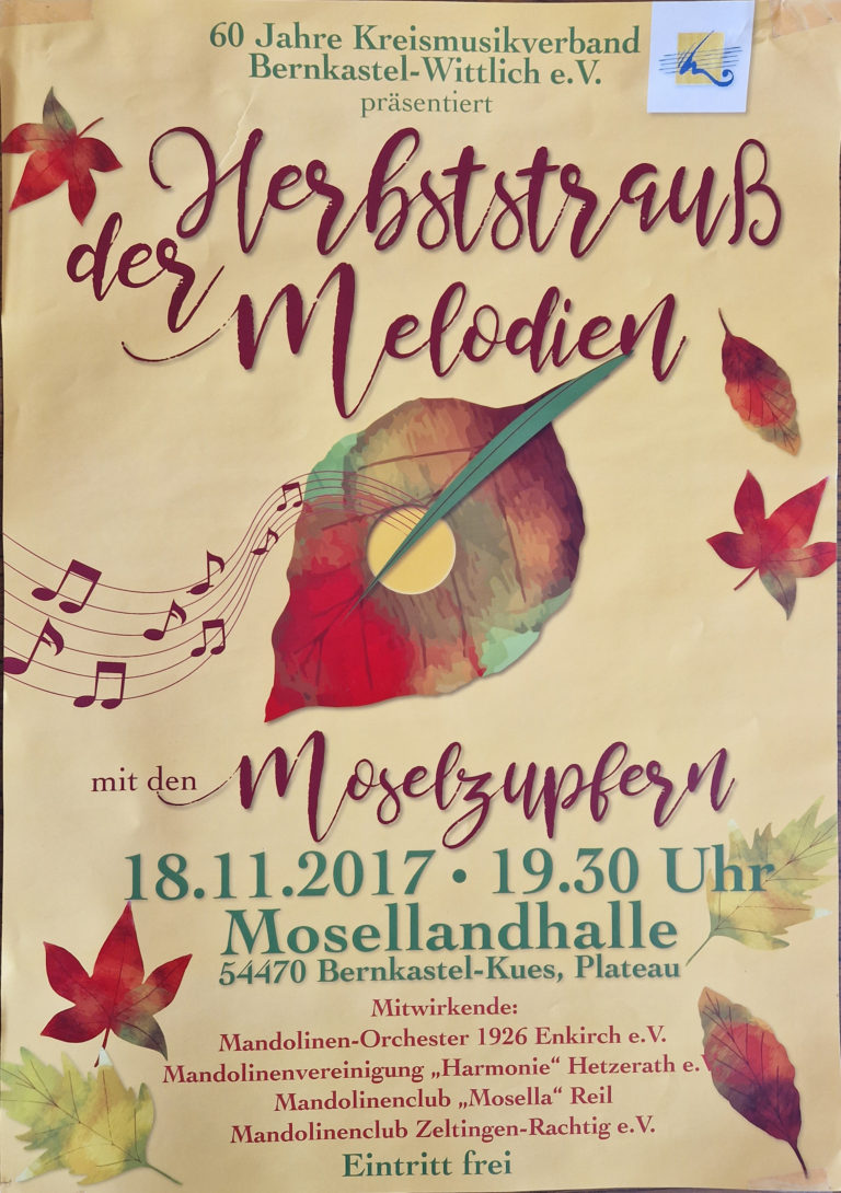 Plakat 2017 – Herbststrauß der Melodien