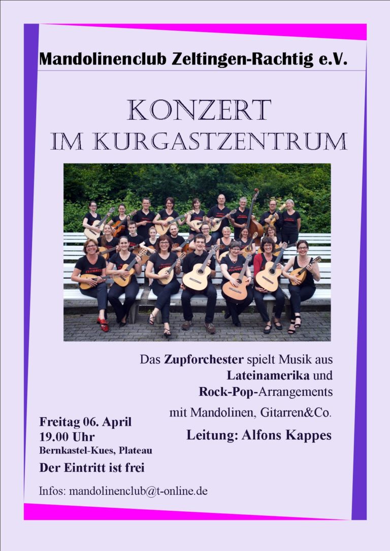 Plakat 2018 – Konzert im Kurgastzentrum